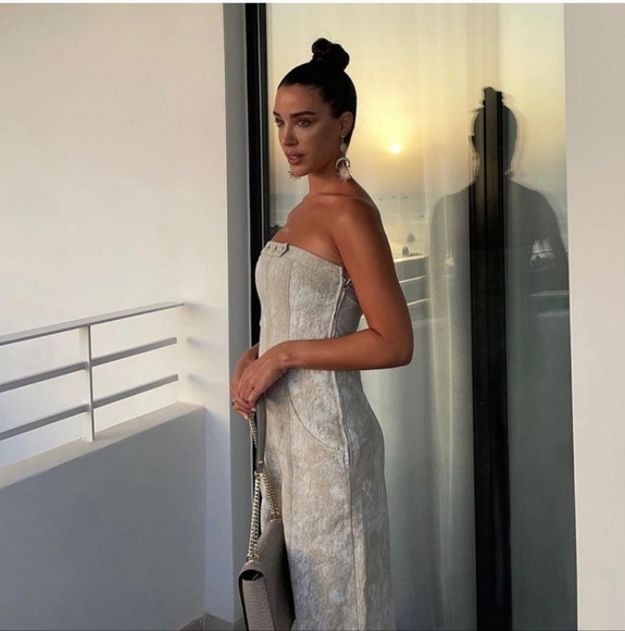 Zara Printed Linen Blend Jumpsuit - Picture 2 of 13